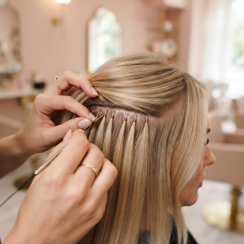 I-Tip Extensions hair extensions by Hair Aesthetix LV